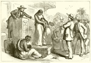 Subasta de esclavos (grabado)