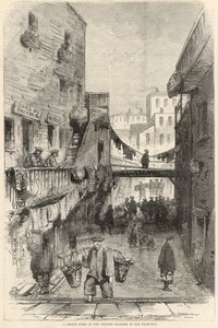Una escena callejera en el Barrio Chino de San Francisco de English School