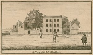 Vista de la Taberna y Jardín Sir John Oldcastle, en Cold Bath Fields de English School