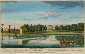 Una vista de la Casa de la Condesa de Suffolk cerca de Twickenham de English School