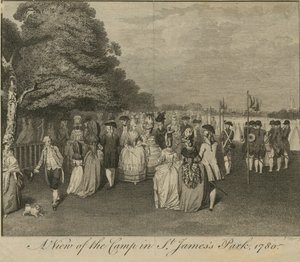Vista del campamento en el Parque de St. James