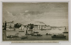 Vista tomada cerca de la casa del Sr. Smith en Battersea, mirando hacia el Támesis
