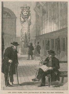 Una visita al Hospital de Greenwich; El Anson Ward, con la figura de proa del antiguo barco Centurion