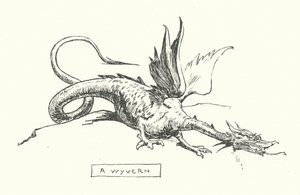 Un wyvern (grabado)