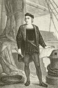 Un joven Cristóbal Colón (1451-1506), explorador genovés de English School