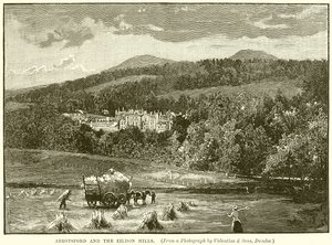 Abbotsford y las colinas de Eildon