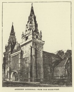 Catedral de Aberdeen, desde el suroeste de English School