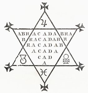 Abracadabra, de Las Leyendas de Ingoldsby o Mirth and Marvels, de Thomas Ingoldsby, publicada en 1865 de English School
