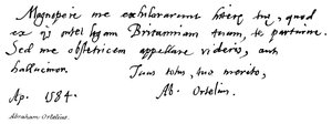 Abraham Ortelius de English School