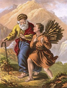 Abraham e Isaac en su camino a Moriah de English School