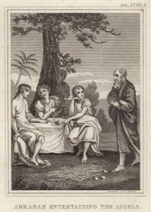 Abraham recibiendo a los Ángeles de English School