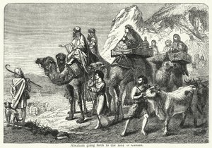 Abraham yendo a la tierra de Canaán de English School