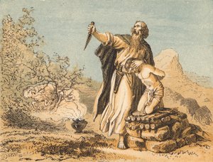 Abraham ofreciendo a Isaac de English School