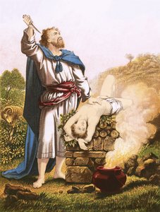 Abraham ofreciendo a Isaac de English School