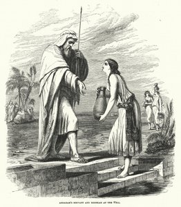 El siervo de Abraham y Rebeca en el pozo de English School