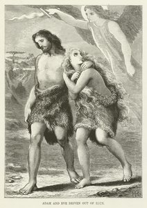 Adán y Eva expulsados del Edén