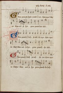 Añadir MS 31922, f. 37v, ‘Green Groweth the Holly’ de Enrique VIII (vitela) de English School