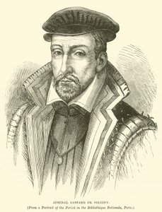 Almirante Gaspard de Coligny (grabado)