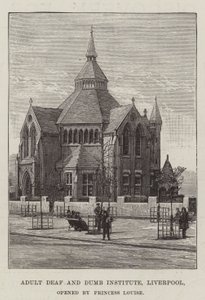 Instituto de Sordos y Mudos Adultos, Liverpool, inaugurado por la Princesa Louise de English School