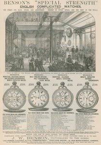 Anuncio de Relojes Ingleses Complicados de Fuerza Especial de Benson de English School