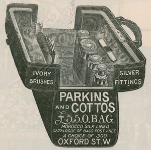 Anuncio de la bolsa de Parkins y Cottos