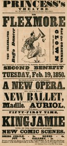 Anuncio para el Teatro de la Princesa, Londres de English School