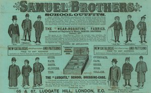 Anuncio de Samuel Brothers, Ludgate Hill, Londres