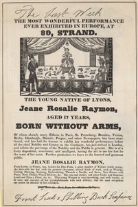 Anuncio de una aparición de Jeane Rosalie Raymon