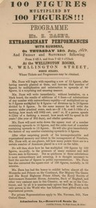 Anuncio para una aparición de Mr Zacharias Dase de English School