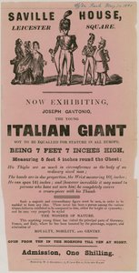 Anuncio de la aparición de Joseph Gantonio, el joven gigante italiano de English School