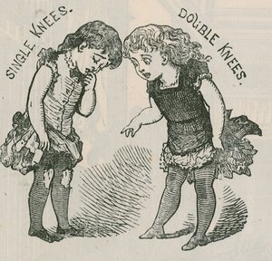 Anuncio de medias de doble rodilla para niños