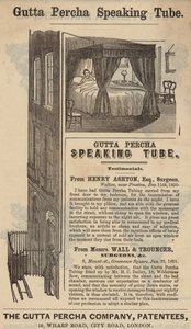 Anuncio del Tubo Parlante de Gutta Percha de English School