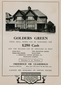 Anuncio para la compra de una casa en Golders Green de English School