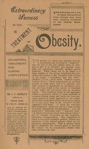 Anuncio de tratamiento para la obesidad