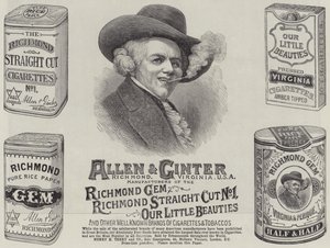 Anuncio, Allen y Ginter de English School
