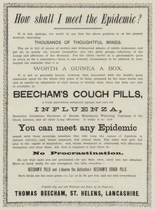 Anuncio, Pastillas para la tos de Beecham de English School