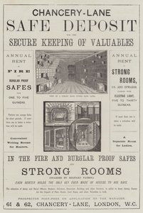 Anuncio, Chancery-Lane Safe Deposit de English School