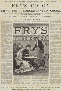 Anuncio, Cocoa de Fry (grabado) de English School