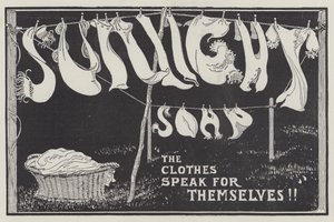 Anuncio, Sunlight Soap (grabado) de English School