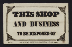Anuncio: Se traspasa esta tienda y negocio