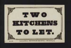 Anuncio: Se alquilan dos cocinas de English School