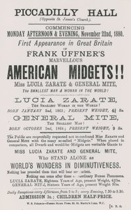 Anuncio de los Enanos Americanos de Frank Uffner de English School