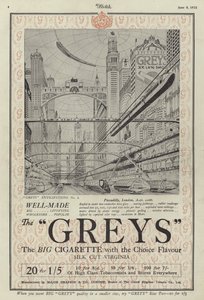 Anuncio de cigarrillos Greys de English School