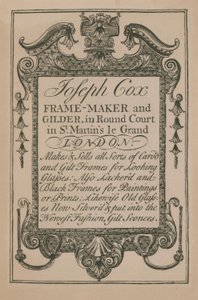 Anuncio de Joseph Cox de English School