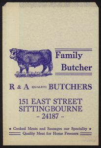 Anuncio de R & A Butchers