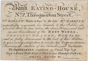 Anuncio para The Bank Eating House de English School