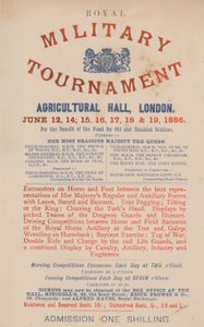Anuncio del Royal Military Tournament de English School