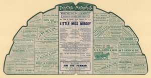 Folleto publicitario para el Theatre Metropole, Peckham, Londres de English School