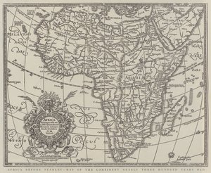 África antes de Stanley, mapa del continente de hace casi trescientos años de English School