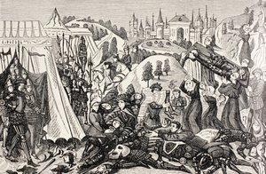 Después de la Batalla de Hastings, c.1880 de English School